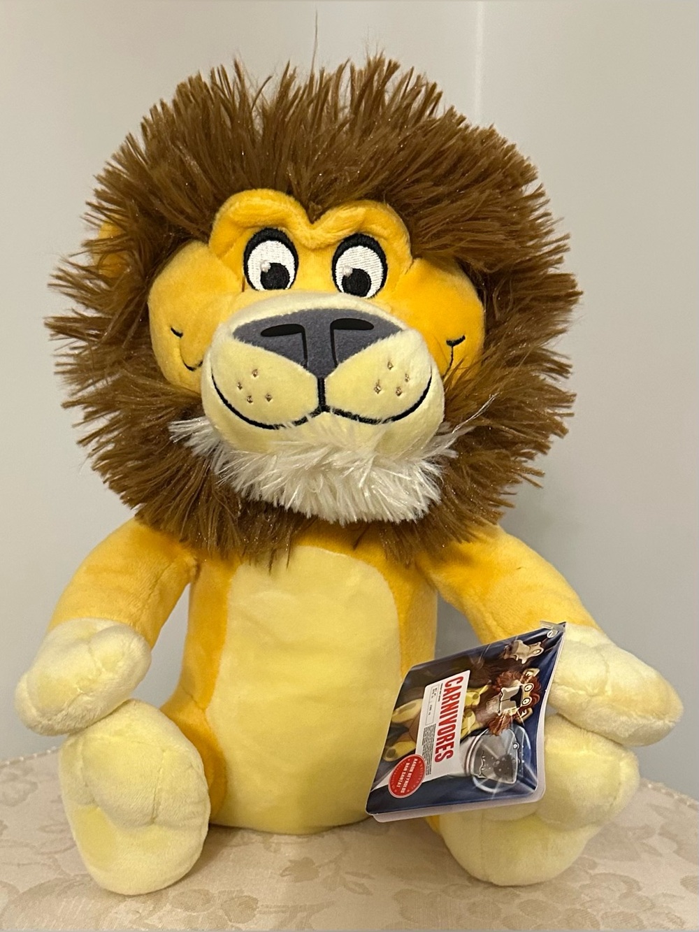 Plush Lion Stuffed Animal - Yellow Plush Toy